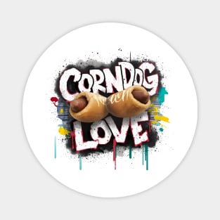 Corndog Love Design Magnet